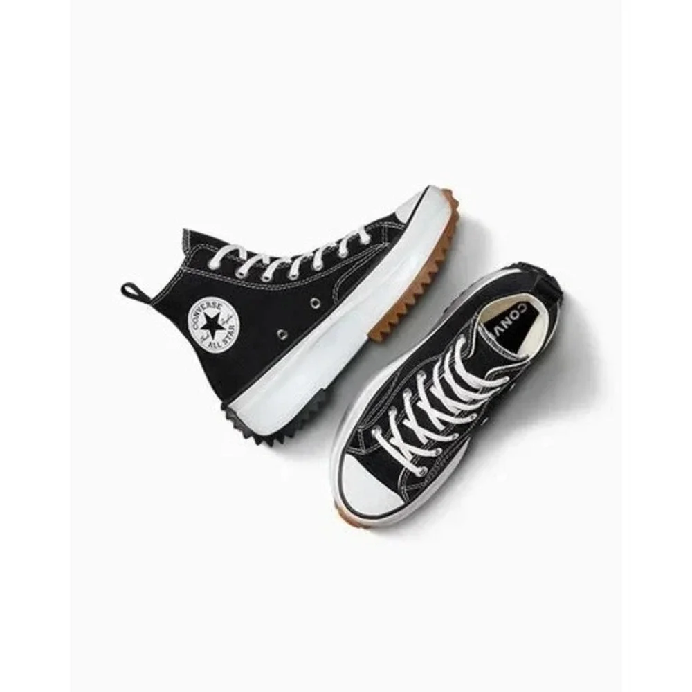 Converse Run Star Hike Platform High Mens Size 10 Womens 11.5 Black Shoes NEW - Picture 4 of 6